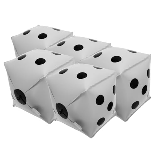 Warmhm 5pcs Würfelballons Aluminium Folienballons Würfelballons Game Nacht Party Dekorationen Poker Themen Events Partyzubehör Warmhm 5pcs Würfelballons Aluminium Folienballons Würfelballons Game Nacht Party Dekorationen Poker Themen Events Partyzubehör von Warmhm