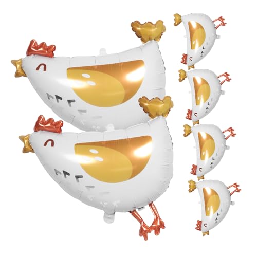 Warmhm 6 Stück Aluminiumfolie Hühnerballons für Geburtstagsfeiern Babyduschen und Farm Themenpartys Vielseitige Deko für Kinderfeste und Besondere Anlässe Warmhm 6 Stück Aluminiumfolie Hühnerballons für Geburtstagsfeiern Babyduschen und Farm Themenpartys Vielseitige Deko für Kinderfeste und Besondere Anlässe von Warmhm