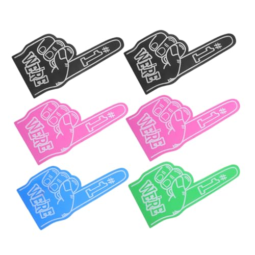 Warmhm 6 Stück Cheerleading Gaming Daumenmanschette Cheerleading Klatschhandfläche Nummer 1 Schaumstoffhand Cheerleader Requisite Für Schaumstofffinger Riesige Warmhm 6 Stück Cheerleading Gaming Daumenmanschette Cheerleading Klatschhandfläche Nummer 1 Schaumstoffhand Cheerleader Requisite Für Schaumstofffinger Riesige von Warmhm