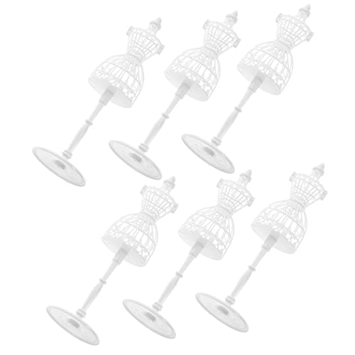 Warmhm 6 Stück Puppenständer für Mini Kleider Stilvolle Mannequins zur Präsentation von Puppenmode für Kreative DIY Projekte und Puppenhaus Dekoration Warmhm 6 Stück Puppenständer für Mini Kleider Stilvolle Mannequins zur Präsentation von Puppenmode für Kreative DIY Projekte und Puppenhaus Dekoration von Warmhm