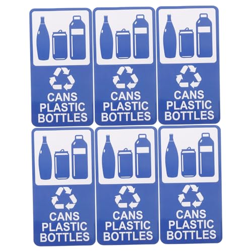 Warmhm 6 Stück Recycling Aufkleber Selbstklebend Wetterfest Mülltonnen Etiketten Für Abfalltrennung In Küche Büro Und Schule Dosen Und Flaschen Warmhm 6 Stück Recycling Aufkleber Selbstklebend Wetterfest Mülltonnen Etiketten Für Abfalltrennung In Küche Büro Und Schule Dosen Und Flaschen von Warmhm