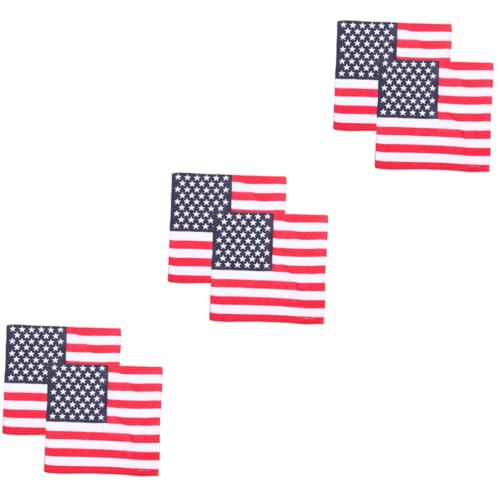 Warmhm 6 Stück Teiliges Amerikanisches Flaggen Halstuch Leichtes Weiches Halstuch Damen Vielseitiges Kopftuch für Unabhängigkeitstag Modisches Bandana für Alltag und Fest Warmhm 6 Stück Teiliges Amerikanisches Flaggen Halstuch Leichtes Weiches Halstuch Damen Vielseitiges Kopftuch für Unabhängigkeitstag Modisches Bandana für Alltag und Fest von Warmhm