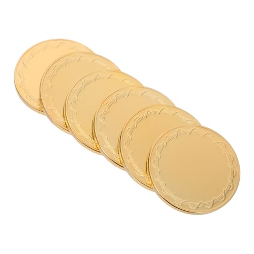 Warmhm 6 Stück Teiliges Blanko Metallmünzen mit Goldplattiertem Spiegelrand Durchmesser Uv Druck und Lasergravur Geeignet für Diy Bastelarbeiten Reise und Geburtstags Sammlerstücke Warmhm 6 Stück Teiliges Blanko Metallmünzen mit Goldplattiertem Spiegelrand Durchmesser Uv Druck und Lasergravur Geeignet für Diy Bastelarbeiten Reise und Geburtstags Sammlerstücke von Warmhm