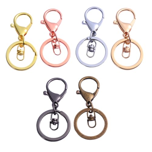Warmhm 6 Stück Teiliges Metall Lobster Verschlüsse in Farben Langlebige Snap Buckle Schlüsselanhänger für DIY Schlüsselbund und Schmuckherstellung Leicht Robust Einfach zu Montieren Warmhm 6 Stück Teiliges Metall Lobster Verschlüsse in Farben Langlebige Snap Buckle Schlüsselanhänger für DIY Schlüsselbund und Schmuckherstellung Leicht Robust Einfach zu Montieren von Warmhm