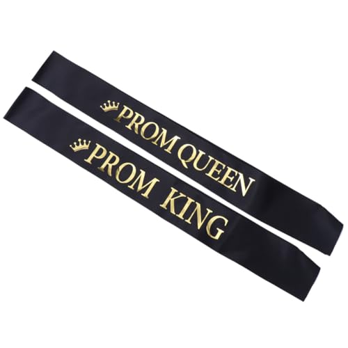 Warmhm 6 Stück Teiliges Prom King und Queen Abschlussfeier Schulterband für Männer und Frauen Partydekoration Verschiedene und Farben Feiern und Zeremonien von Warmhm