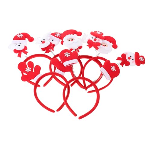 Warmhm 6 Stück Teiliges Weihnachts Haarreif mit Lustigen Figuren Rentier Schneemann Bär und Einstellbare Leichte Weihnachtskopfbedeckung für Festliche Partys und Feierlichkeiten Warmhm 6 Stück Teiliges Weihnachts Haarreif mit Lustigen Figuren Rentier Schneemann Bär und Einstellbare Leichte Weihnachtskopfbedeckung für Festliche Partys und Feierlichkeiten von Warmhm