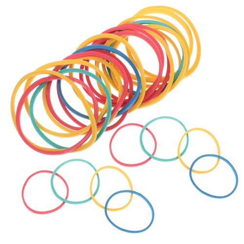 Warmhm 60 Stück Bunte Gummibänder Bänder groß farbig Bands klein Gummibänder Masse dünne Gummibänder Geoboard-Gummibänder Gummibänder für Haarfrauen Tie-Dye-Gummibänder Radiergummi von Warmhm