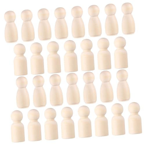 Warmhm 60 Stück DIY Holzfiguren Unvollendete Peg Puppen aus Holz zum Basteln Kleine Holzfiguren für Kreative Malprojekte für und Dekorationen Warmhm 60 Stück DIY Holzfiguren Unvollendete Peg Puppen aus Holz zum Basteln Kleine Holzfiguren für Kreative Malprojekte für und Dekorationen von Warmhm