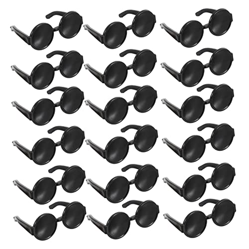 Warmhm Kleiner Sonnenbrille für Puppen 60 Stück aus Kunststoff Puppenzubehör für Kreative Spielideen Kostümzubehör für Kinder Puppenhaus Dekoration von Warmhm
