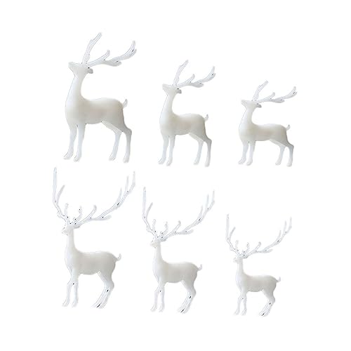 Warmhm 6st DIY-kristall-epoxy-Form Silikonformen Für Harz Mini-stuffies Bonsai- Hirsch Figur Miniaturdekoration REH Epoxidharz-füllmaterial Spielzeuge Tier 3D Weiß Füllstoff Elch Warmhm 6st DIY-kristall-epoxy-Form Silikonformen Für Harz Mini-stuffies Bonsai- Hirsch Figur Miniaturdekoration REH Epoxidharz-füllmaterial Spielzeuge Tier 3D Weiß Füllstoff Elch von Warmhm