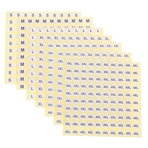 Warmhm 7000 Stück Runde Selbstklebende Bekleidungslabels für S für Einzelhandel Organisation von Shirts Hosen Röcken Warmhm 7000 Stück Runde Selbstklebende Bekleidungslabels für S für Einzelhandel Organisation von Shirts Hosen Röcken von Warmhm