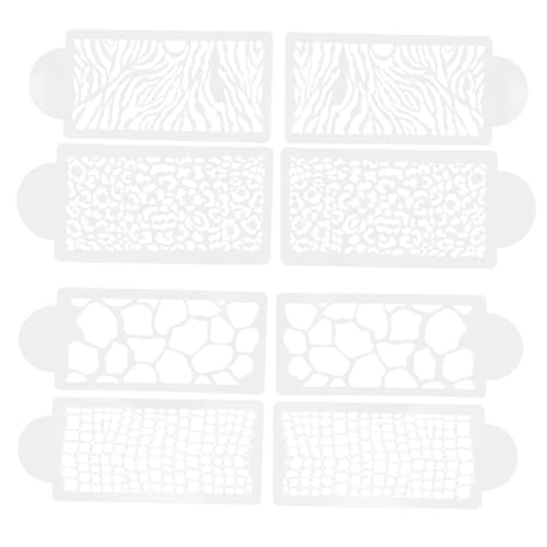 Warmhm 8Stücke Teiliges Leopard Muster DIY Kuchenschablonen Hohle Schablonen für Kreative Tortendekoration für Backen und Basteln Wiederverwendbar und Sicher der Anwendung Warmhm 8Stücke Teiliges Leopard Muster DIY Kuchenschablonen Hohle Schablonen für Kreative Tortendekoration für Backen und Basteln Wiederverwendbar und Sicher der Anwendung von Warmhm