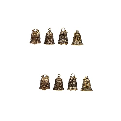 Warmhm 8stücke Vintage Messing Glocken Hängend Deko Pendants Retro Design Für DIY Schlüsselanhänger Taschen Koffer-Dekoration Warmhm 8stücke Vintage Messing Glocken Hängend Deko Pendants Retro Design Für DIY Schlüsselanhänger Taschen Koffer-Dekoration von Warmhm