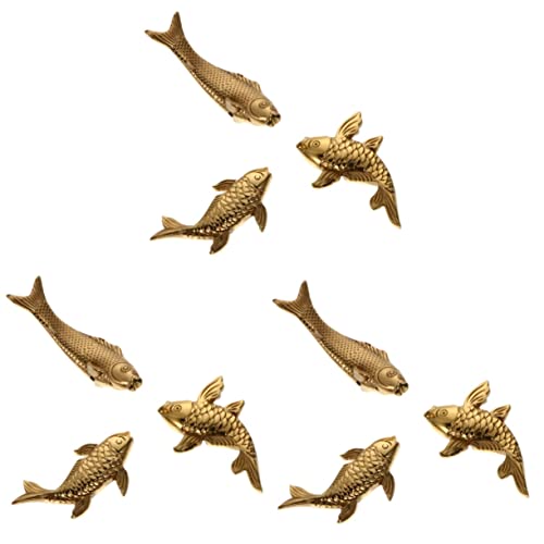 Warmhm 9 STK Reines Kupfer Fischornament Fisch Wandkunst Aus Messing Fischskulptur Aus Messing Decoraciones para Sala De Casa Wohlstand Goldfigur Segen Tierdekor Handhaben Tierfigur 3D Warmhm 9 STK Reines Kupfer Fischornament Fisch Wandkunst Aus Messing Fischskulptur Aus Messing Decoraciones para Sala De Casa Wohlstand Goldfigur Segen Tierdekor Handhaben Tierfigur 3D von Warmhm
