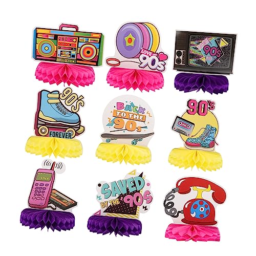 Warmhm 9 Stück Retro Party Dekorationen Teiliges Waben Mittelstück für Unvergessliche Feierlichkeiten für Hochzeiten Geburtstagsfeiern und Nostalgische Anlässe Warmhm 9 Stück Retro Party Dekorationen Teiliges Waben Mittelstück für Unvergessliche Feierlichkeiten für Hochzeiten Geburtstagsfeiern und Nostalgische Anlässe von Warmhm