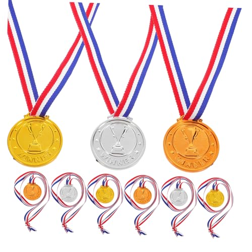Warmhm 9pcs Kunststoff Kindermedaillen Party Dekorationen Kinder Kindergarten Graduierung Auszeichnung Medaille Plastikrunde Medaillenmedaille Party Gunst von Warmhm