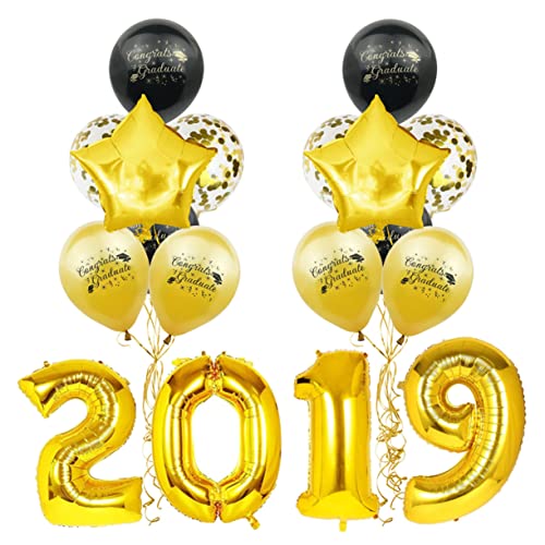 Warmhm Abschlussballons Mit Konfetti Latexballons Für Die Graduierungsfeier Dekoration Für Abschlussfeier Und Party Und von Warmhm
