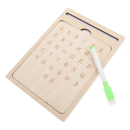 Warmhm Alphabet Brett Babyspielzeug Kleinkindspielzeug Russisch Lernen Zeichenbrett Für Kleinkinder Buchstaben Nachzeichnen Russisches Alphabet Spielzimmer Essentials von Warmhm