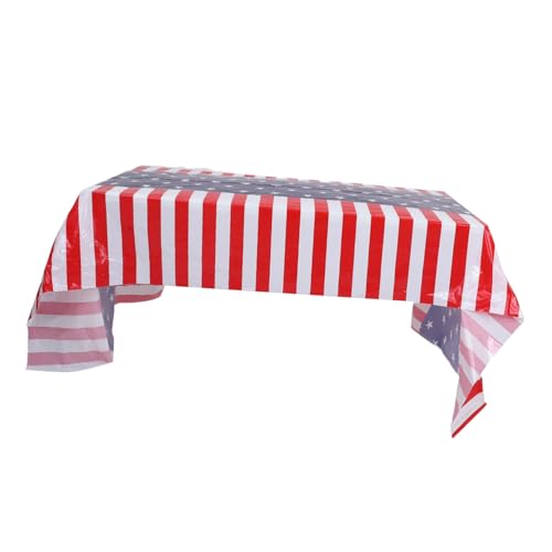 Warmhm Amerikanische Flagge Tischdecke PE Material Wiederverwendbar Abwaschbar Unabhängigkeitstag Partydeko Für Dessert und Esstisch Feier Warmhm Amerikanische Flagge Tischdecke PE Material Wiederverwendbar Abwaschbar Unabhängigkeitstag Partydeko Für Dessert und Esstisch Feier von Warmhm