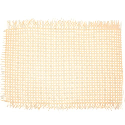 Warmhm Blech Lampenschirmmaterial Rattan Stockmaterial Für Stuhl Diy Caning Blätter Bastelbogen Rattanstoff Gefälschtes Rattan-gurtband Gefälschtes Stockgewebe Korbwaren Weben Pp Holztrog von Warmhm