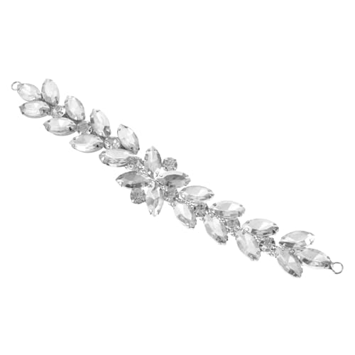 Warmhm Bridal Rhinestone Applique Patch mit Glassteinen Funkelnde DIY Schmuckverzierung für Hochzeitskleider Taschen Schuhe und Accessoires Feine Verarbeitung Vielseitig Einsetzbar von Warmhm