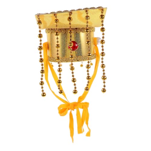Warmhm Chinesischer Kaiser Cosplay Hut Goldener Antiker Kaiserhut für Orientalische Kopfbedeckung Kostüm Zubehör für Mottoparty Theater Kulturfest Warmhm Chinesischer Kaiser Cosplay Hut Goldener Antiker Kaiserhut für Orientalische Kopfbedeckung Kostüm Zubehör für Mottoparty Theater Kulturfest von Warmhm