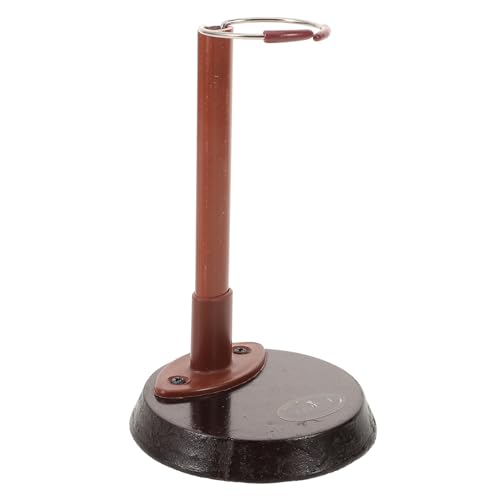 Warmhm Doll Display Stand aus Robustem Holz Höhenverstellbarer Puppenständer Stabiler Halter für Verschiedene Puppengrößen für Ansprechende Präsentation von Figuren Sicherer Stand für von Warmhm