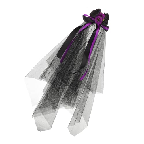 Warmhm Dunkles Hexen-haarreif mit Schwarzer Schleife Day Of The Dead Blumenkrone für Karneval Vielseitiges Party-haarschmuck-zubehör für Halloween und Gothic-kostüme Warmhm Dunkles Hexen-haarreif mit Schwarzer Schleife Day Of The Dead Blumenkrone für Karneval Vielseitiges Party-haarschmuck-zubehör für Halloween und Gothic-kostüme von Warmhm