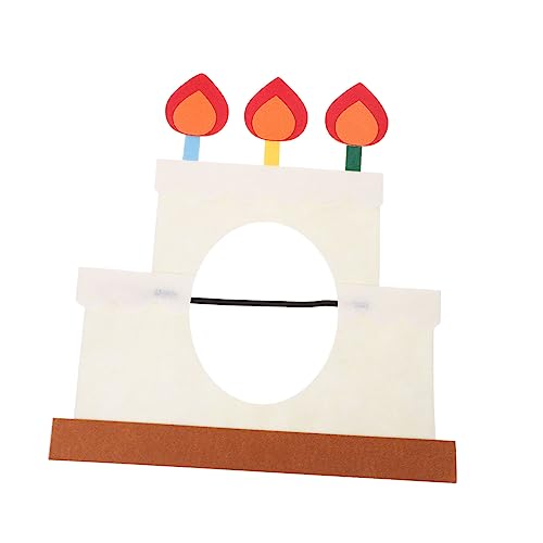 Warmhm Geburtstagshut Kerzen Geburtstagstorte Partyzubehör Geburtstagskuchen Kappen Geburtstagsgeschenk Foto-Requisiten-Kopfschmuck Abschlussball Stirnband Tortenschachtel Kopfbedeckung von Warmhm