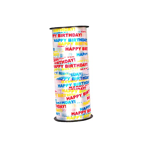 Warmhm Geschenkband Happy Birthday 100 m – Glänzendes Schleifenband Mit Herzlichen Glückwünschen Für Partydekoration - Luftballons Und Kreative DIY-Projekte Ideal Für Geburtstagsfeiern Warmhm Geschenkband Happy Birthday 100 m – Glänzendes Schleifenband Mit Herzlichen Glückwünschen Für Partydekoration - Luftballons Und Kreative DIY-Projekte Ideal Für Geburtstagsfeiern von Warmhm