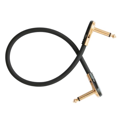 Warmhm Gitarren Kabel Flaches Patchkabel für Gitarre Audio Verbindungskabel Langlebiges Zubehör mit Kupferstecker für Signalübertragung für Musiker und Gitarrenliebhaber von Warmhm
