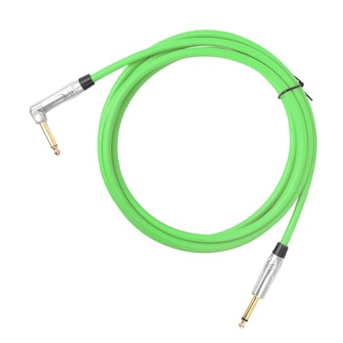 Warmhm Gitarrenkabel Guitar Patch -Kabel Leise aufgerollt Draht Gitarren-Audiokabel Audioverbindungskabel Effektkabel für Musikinstrumente Gitarrenzubehör Kupferkern Green von Warmhm