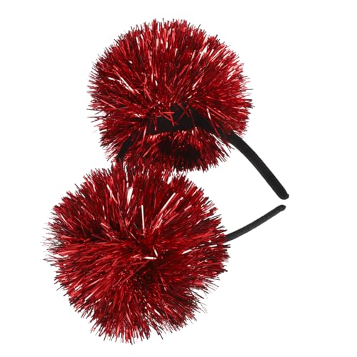 Warmhm Glitzer Haarreif mit Tinsel Pom Pom Leichter und Langlebiger Party Headband für Mädchen Geburtstagsfeier Bühnenauftritte und Festliche Events Weinrot Warmhm Glitzer Haarreif mit Tinsel Pom Pom Leichter und Langlebiger Party Headband für Mädchen Geburtstagsfeier Bühnenauftritte und Festliche Events Weinrot von Warmhm
