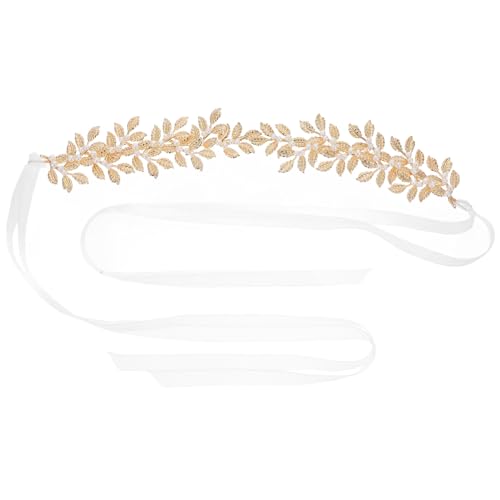Warmhm Goldfarbener Haarschmuck mit Perlen Stirnband für Frauen und Mädchen Bequemer Braut Haarreif für Hochzeit Geburtstag und Festliche Anlässe Modisches Accessoire für Besondere von Warmhm