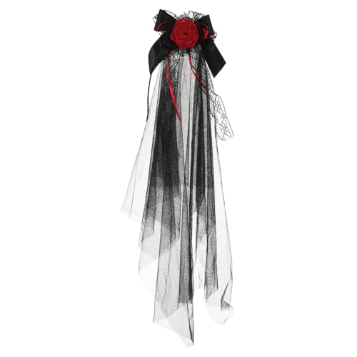 Warmhm Gothic Halloween Haarreif mit Schwarzem Mesh Schleier und Realistischer Rosenverzierung Dramatischer Veil für Geisterbraut Kostüm Geeignet für Halloween Karneval und Themenpartys Warmhm Gothic Halloween Haarreif mit Schwarzem Mesh Schleier und Realistischer Rosenverzierung Dramatischer Veil für Geisterbraut Kostüm Geeignet für Halloween Karneval und Themenpartys von Warmhm