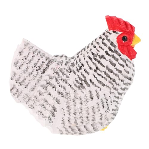 Warmhm Handgeschnitzte Holzfigur Huhn Kreative Dekoration Einzigartiges für Wohnräume Langlebig und Sicher für Wohnzimmer Schlafzimmer und Arbeitszimmer von Warmhm