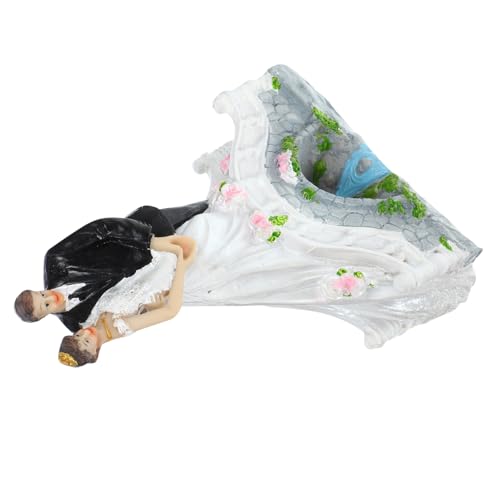 Warmhm Hochzeitstorte Dekoration Braut Junggesellin Partydekorationen Kuchen Dekorative Paarfigur Hochzeitstortenfiguren Hochzeitstortenaufsatz Hochzeitstortendekorationen Harz von Warmhm