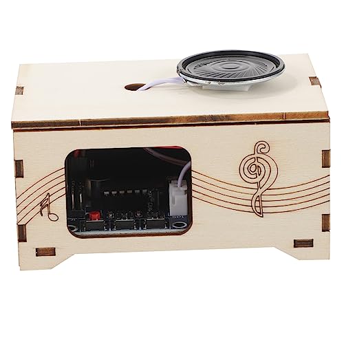 Warmhm Holz DIY Musikbox mit Aufnahmefunktion Kreatives für Interaktive Phonograph Spieluhr Vielseitiges Lernwerkzeug für Musik und Wissenschaft Aufnahmequalität für DIY Projekte und von Warmhm