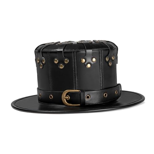Warmhm Jazz-Kappe Piratenhut Hut für Männer Steampunk-Zylinder Halloweenkostüm Steampunk-Hut Halloween Hut für Halloween Hut für Erwachsene kleidung Herrenhut hohe Kappe Black Warmhm Jazz-Kappe Piratenhut Hut für Männer Steampunk-Zylinder Halloweenkostüm Steampunk-Hut Halloween Hut für Halloween Hut für Erwachsene kleidung Herrenhut hohe Kappe Black von Warmhm