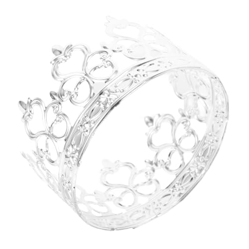 Warmhm Kronenkuchen Dekorieren -blumenkrone Dekorationen Für Pilzkuchen Quinceanera-kuchenaufsatz Krone Für Kuchendeckel Goldene Tortenkrone Kronenaufsatz Für Kuchen Eisenblech Silver von Warmhm