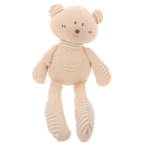 Warmhm Kuscheltiere Für Babys Babyspielzeug Bio Baumwolle Kuscheltiere Für Neugeborene Bio Babyspielzeug Kuschelhase Für Babys Kleiner Bär Baumwollspielzeug Mobile Beige von Warmhm