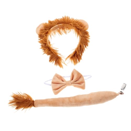 Warmhm Löwenkostüm mit Haarreif Ohren Abnehmbare und Schleife Hautfreundliches Stoffmaterial für Halloween Party Karneval und Geburtstag Cosplay Warmhm Löwenkostüm mit Haarreif Ohren Abnehmbare und Schleife Hautfreundliches Stoffmaterial für Halloween Party Karneval und Geburtstag Cosplay von Warmhm