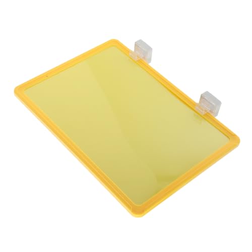 Warmhm Magnetische Regaletiketten mit Gelbem Rahmen Langlebige Etikettenhalter für Effiziente Lagerverwaltung DIY Beschriftbar für Supermärkte Abnehmbare von Warmhm