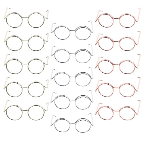 Warmhm Mini-Sonnenbrille 45 Stück n n Zum Basteln Für Mädchen Mini-Fotorahmen Mini-Brillen Für Puppen Miniatur-Brillen Modepuppen-Zubehör Miniatur-Dinge Winzige Brillen von Warmhm