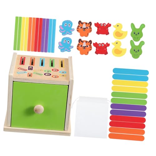 Warmhm Montessori Holzspielzeug Formen Sortierbox mit Bunten Stäbchen Sicheres Matching Toy für Kognitive Entwicklung Feinmotorik und Frühkindliches Lernen Warmhm Montessori Holzspielzeug Formen Sortierbox mit Bunten Stäbchen Sicheres Matching Toy für Kognitive Entwicklung Feinmotorik und Frühkindliches Lernen von Warmhm