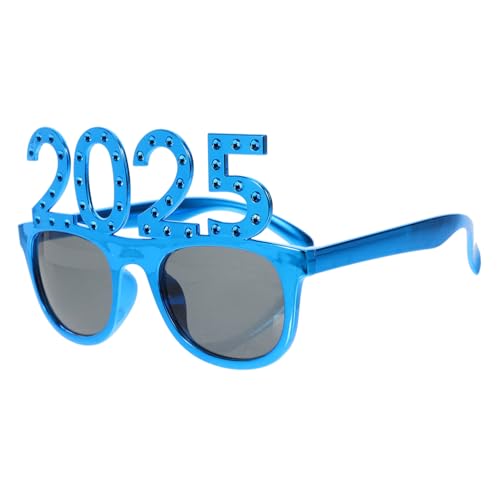Warmhm Neujahrsbrille mit Funkelnden Strass Leichte Kompakte Partybrille für Silvesterfeier und Festliche Anlässe Auffällige Rechteckige Dekorationsbrille für Unvergessliche von Warmhm