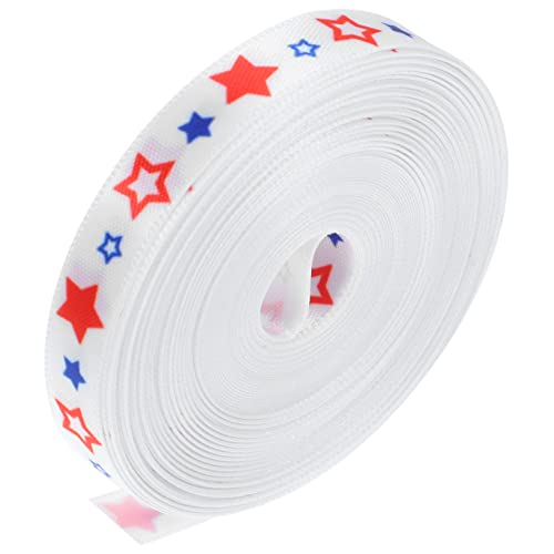 Warmhm Patriotisches Band für Unabhängigkeitstag Amerikanisches Satinband für Geschenkverpackung DIY Dekoration Haar und Bastelzubehör Vielseitig Einsetzbar von Warmhm