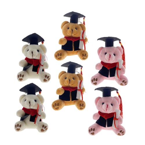 Warmhm Plüsch-schlüsselanhänger Tiere Ausgestopften Bären Schlüsselanhänger 6 Stück Mini Spielzeug Dekorativ Für Taschen Warmhm Plüsch-schlüsselanhänger Tiere Ausgestopften Bären Schlüsselanhänger 6 Stück Mini Spielzeug Dekorativ Für Taschen von Warmhm