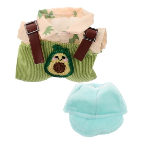 Warmhm Plüschpuppen-Set Freizeitkleidung Für Puppen Wiedergeborene Puppe Strampler Für Babypuppen Overall Puppe Süße Kleidung Babypuppen-Outfit Sommer Outfit Für Puppen Stoff von Warmhm