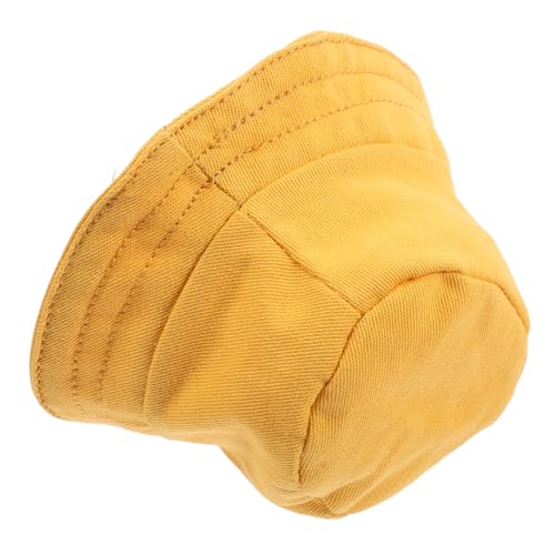 Warmhm Puppenkleidungszubehör Puppenaccessoire Accessoires für Puppen Exquisites Puppenzubehör am süßesten Puppenbastelhüte Party kleine Hüte für Puppen Mini-Puppenhüte Polyester Yellow von Warmhm